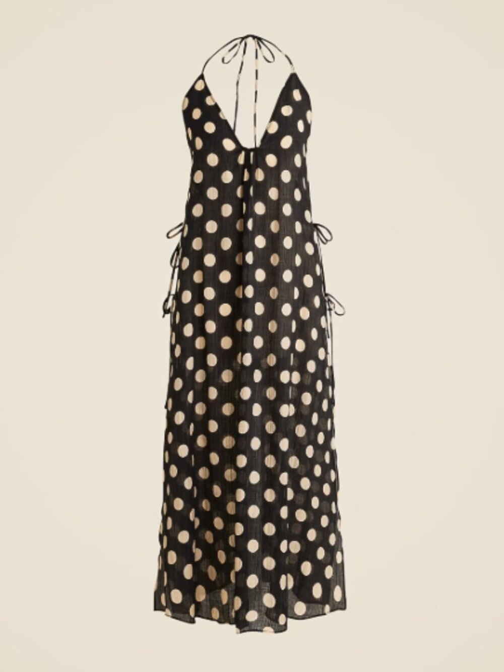 JCREW - NWT Swim Cover-Up - Crinkle side-tie dress in dot print. XXS - Picture 2 of 6